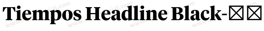 Tiempos Headline Black字体转换